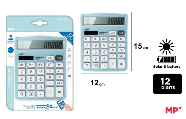 Calculadora Solar Y A Pilas Celeste